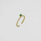 Anillo Promise Liso Verde Ajustable