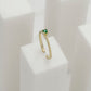 Anillo Promise Liso Verde Ajustable