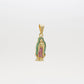 Dije Silueta Virgen de Guadalupe con Zirconias
